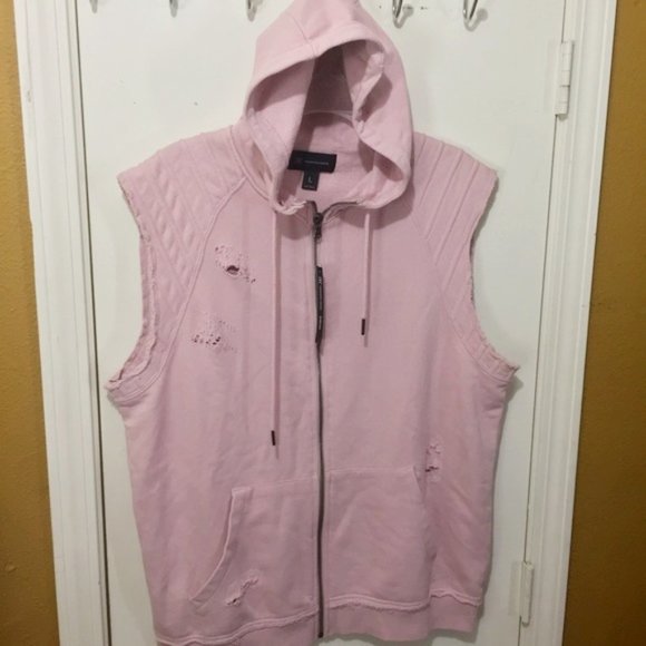 INC International Concepts Other - INC mens sleeveless distressed pocketed hoodie NEW